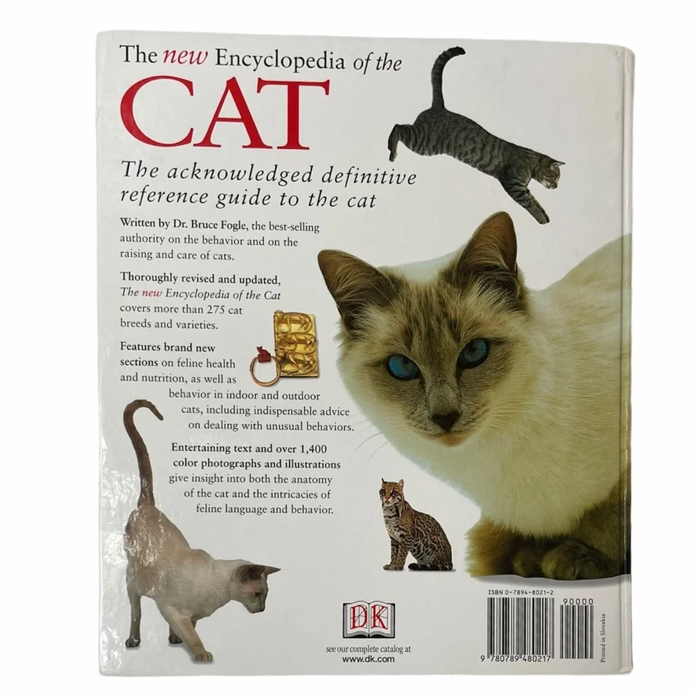 Cat Encyclopedia by Dr. Bruce Fogle DMV Cats Kitten Luxury Collectible Book